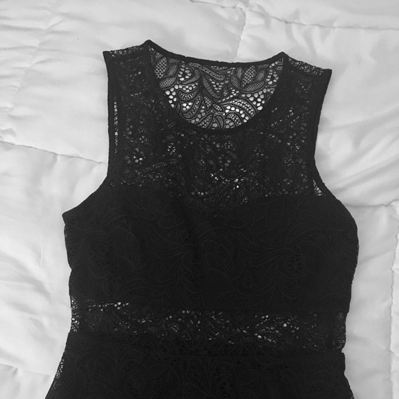 Lace Black Dress - Picture 2 of 5